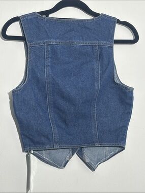 SHEIN Blue Denim Sleeveless Vest